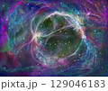リング状に輝く星雲 129046183