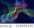 宇宙に漂う眠れる美女のような星雲 129046185