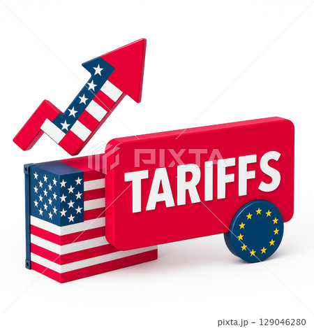 U.S. tariffs on international goods create tension in trade relations with Europe, affecting prices, inflation, and negotiations that influence the global economy 129046280