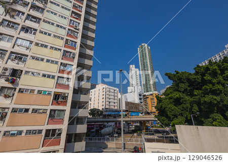 July 26 2025 Colorful High-Rise Buildings at Choi Hung Estate 129046526