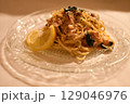 レモンクリームソースパスタ 129046976