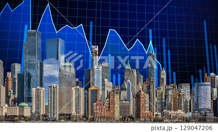 businessman hand writing on paper with graph chart and pen on city background with city buildings, skyscrapers and skyscrapers businessman hand writing on paper with graph chart and pen on city background with city buildings, skyscrapers and skyscrapers 129047206