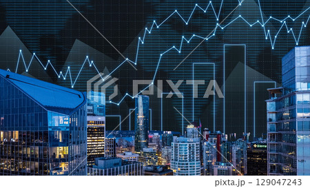 businessman hand writing on paper with graph chart and pen on city background with city buildings, skyscrapers and skyscrapers businessman hand writing on paper with graph chart and pen on city background with city buildings, skyscrapers and skyscrapers 129047243