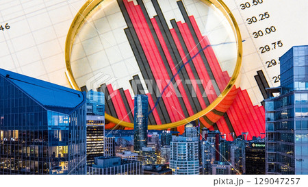 businessman hand writing on paper with graph chart and pen on city background with city buildings, skyscrapers and skyscrapers businessman hand writing on paper with graph chart and pen on city background with city buildings, skyscrapers and skyscrapers 129047257