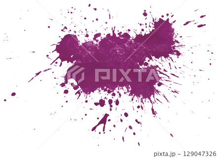 Purple splash watercolor brush isolated on transparent background Purple splash watercolor brush isolated on transparent background 129047326