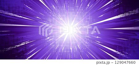 Purple anime explosion background Purple anime explosion background 129047660
