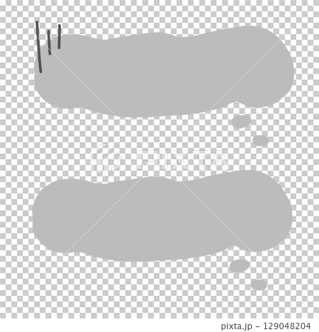 ネガティブ吹き出し　がっかりドン引き 129048204