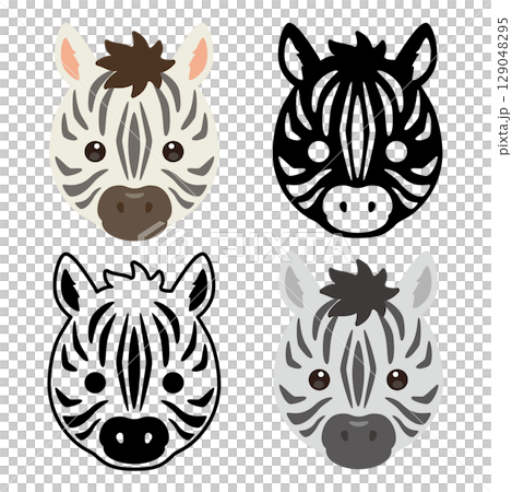 斑馬臉圖示集 129048295