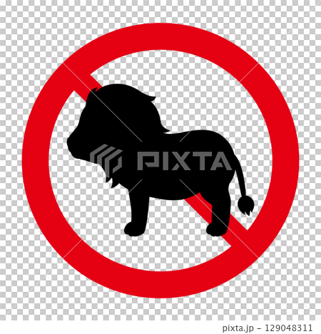 Lion Prohibition Mark Lion Prohibition Mark 129048311