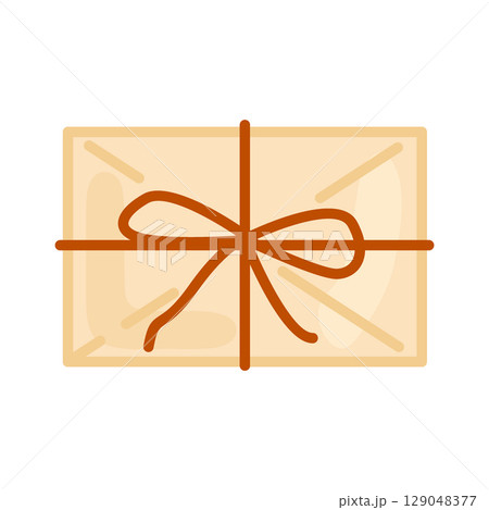 Cartoon Envelope with Decorative Bow 129048377
