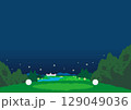 ナイターゴルフ場の風景 129049036