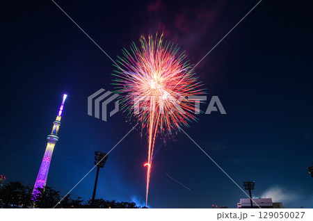隅田川花火大会　東京スカイツリー 129050027