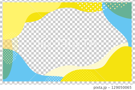 Refreshing pop frame background material Refreshing pop frame background material 129050065