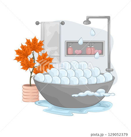 Illustration of Bathtub  129052379