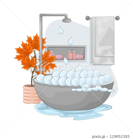 Illustration of Bathtub  129052385