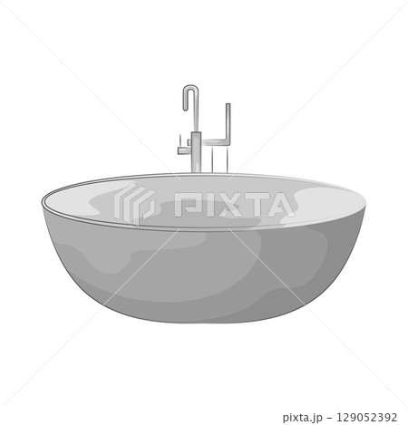 Illustration of Bathtub Illustration of Bathtub 129052392