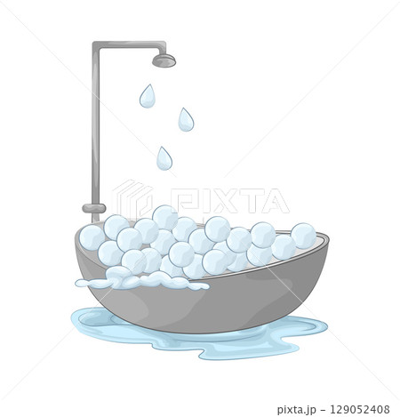 Illustration of Bathtub Illustration of Bathtub 129052408