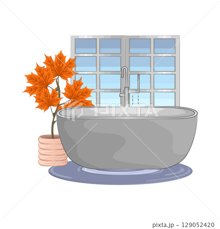 Illustration of Bathtub Illustration of Bathtub 129052420