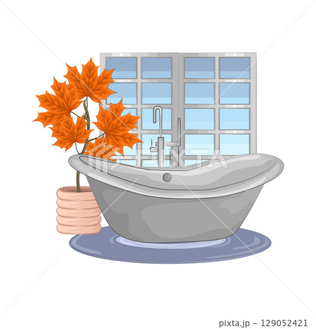 Illustration of Bathtub Illustration of Bathtub 129052421