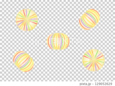 Temari candy illustration 129052629