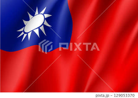 Flag of Taiwan. Vector sign. 129053370