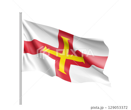 Guernsey national flag vector illustration 129053372