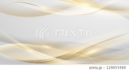 White abstract background with luxury vector illustration. 129053489