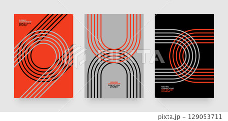 Layout template for sports event or competition. 129053711