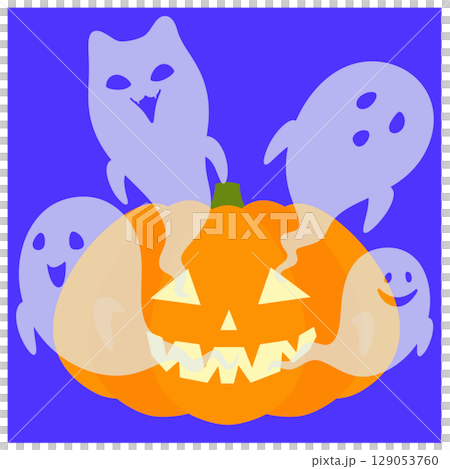 Halloween_Pumpkin and Ghost Halloween_Pumpkin and Ghost 129053760
