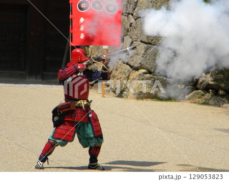 上田真田まつり　真田鉄砲隊演武 129053823