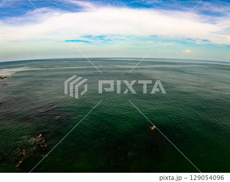 Beautiful sea in summer season Drone view Beautiful sea in summer season Drone view 129054096
