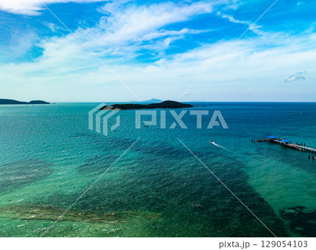 Beautiful sea in summer season Drone view 129054103