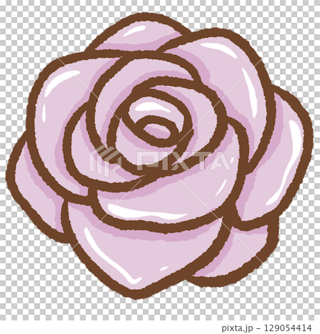 Elegant purple rose flower illustration romantic botanical clipart perfect for gothic floral design dreamy garden aesthetic wedding decor dark vintage bouquet element and fantasy nature theme Elegant purple rose flower illustration romantic botanical clipart perfect for gothic floral design dreamy garden aesthetic wedding decor dark vintage bouquet element and fantasy nature theme 129054414