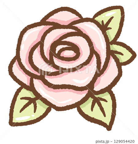 Close up of delicate pink rose leaves with soft natural lighting detailed botanical illustration perfect for floral designs gardening projects nature inspired artwork and decorative backgrounds Close up of delicate pink rose leaves with soft natural lighting detailed botanical illustration perfect for floral designs gardening projects nature inspired artwork and decorative backgrounds 129054420