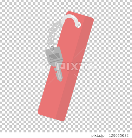 Hotel inn room key illustration Hotel inn room key illustration 129055082