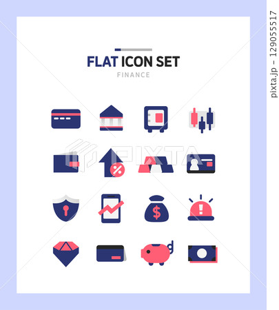 Simple Color Flat Icon  129055517
