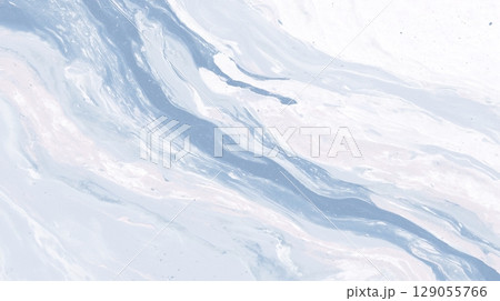 パステルブルーマーブル 水流風模様 パステルブルーマーブル 水流風模様 129055766
