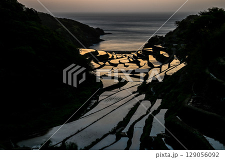 玄海灘の絶景　浜野浦棚田 129056092