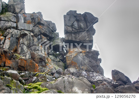 cliffs, glaciers and snowfields Rudolf island cliffs, glaciers and snowfields Rudolf island 129056270