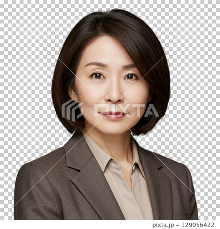 穿著西裝的女商人 129056422