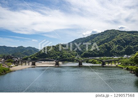 日本三名橋 錦帯橋 山口県岩国市岩国 日本三名橋 錦帯橋 山口県岩国市岩国 129057568