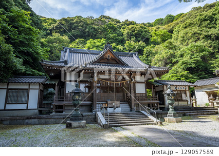 白山比咩神社 拝殿 山口県岩国市 白山比咩神社 拝殿 山口県岩国市 129057589