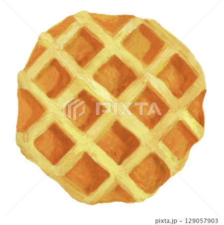 ワッフルのイラスト 129057903