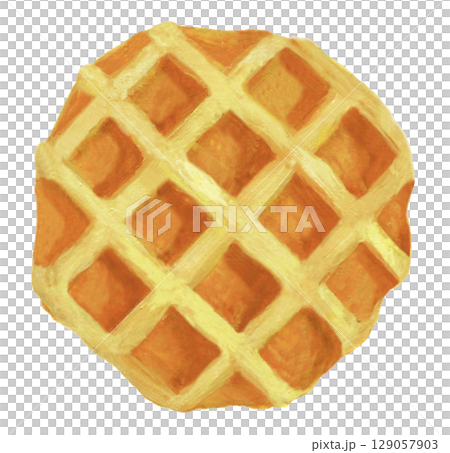 ワッフルのイラスト 129057903