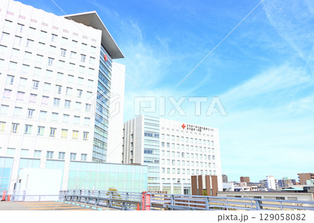愛知県名古屋市、中村日赤病院の風景 愛知県名古屋市、中村日赤病院の風景 129058082