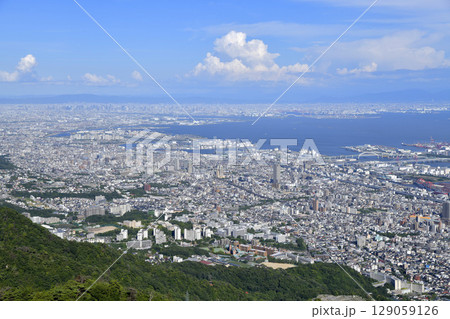 摩耶山掬星台より東灘・芦屋・大阪方面を望む 摩耶山掬星台より東灘・芦屋・大阪方面を望む 129059126