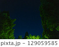 森の中から見える星空 129059585