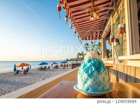 夏とかき氷のイメージ 夏とかき氷のイメージ 129059684