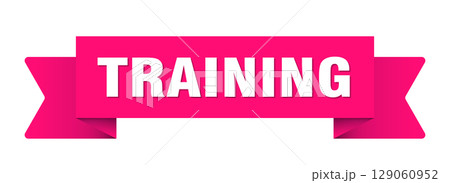 training ribbon isolated on transparent background. training ribbon 129060952