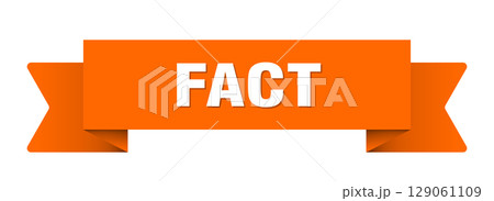 fact ribbon isolated on transparent background. fact ribbon fact ribbon isolated on transparent background. fact ribbon 129061109